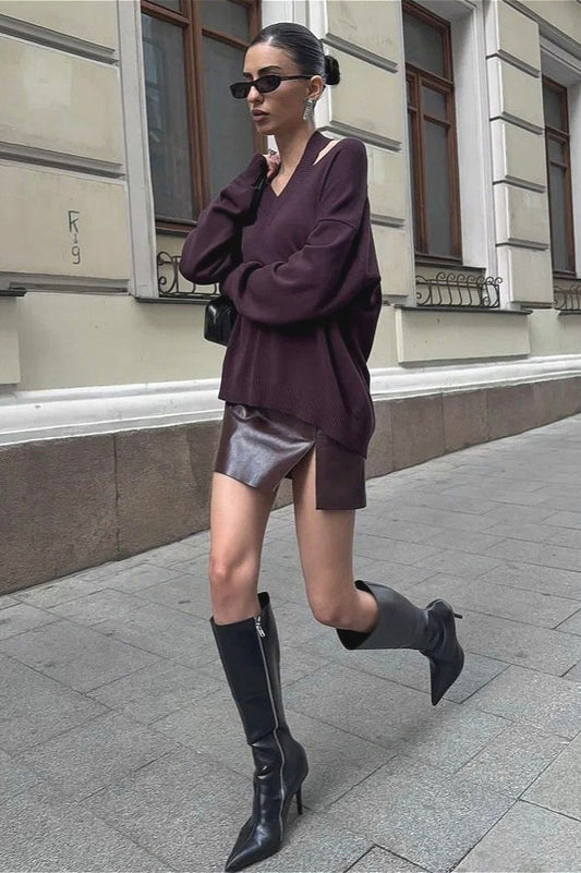 Vintage Neckholder Off Shoulder Bluse