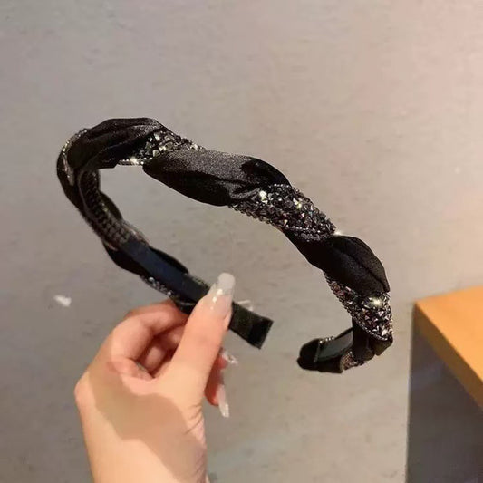 Geflochtenes, strukturiertes, rutschfestes, gezahntes, elegantes Haaraccessoire