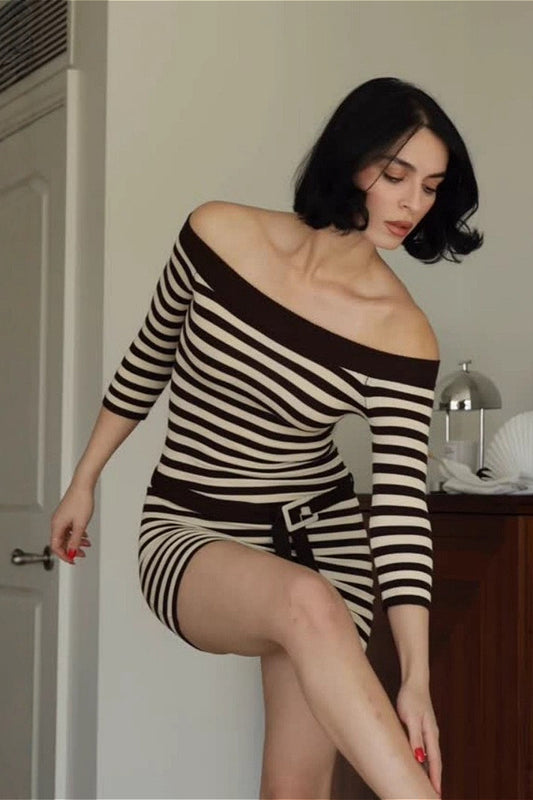 Vintage Minikleid mit kurzem Hemdkragen und Fledermausärmeln