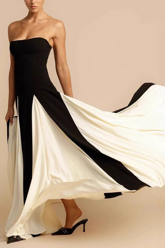 Partykleid aus Mesh-Patchwork und Bandagen