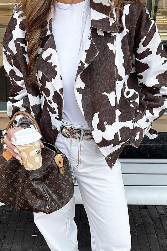 Mantel mit Retro-Kuhmuster