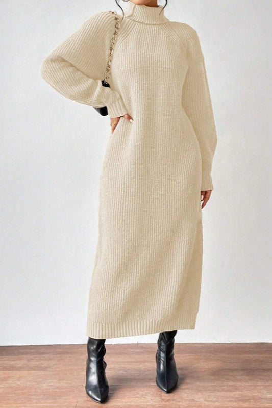 Rollkragenpullover-Kleid