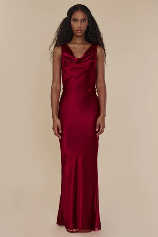 Rückenfreies, elegantes Maxi-Abendkleid