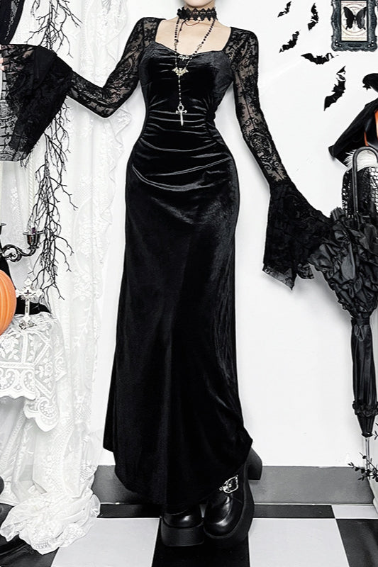 Samt Vintage Gothic Kleid