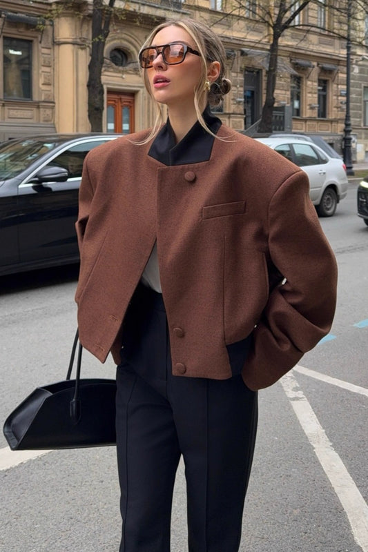 Vintage Woll-Kurzjacke