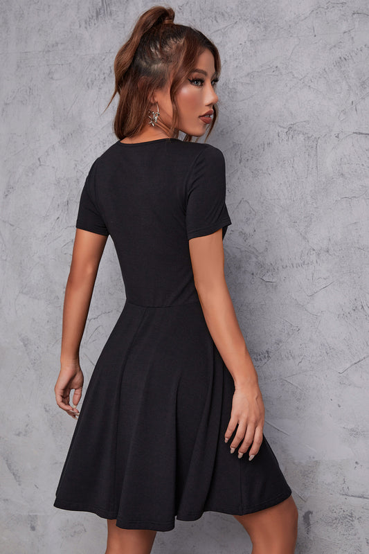 Gothic-Kleid mit Totenkopf-Print