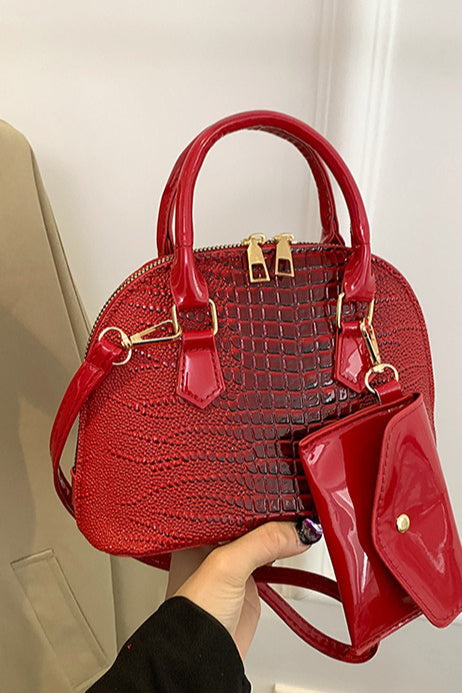 Minimalistische kleine Umhängetasche aus PU-Schale