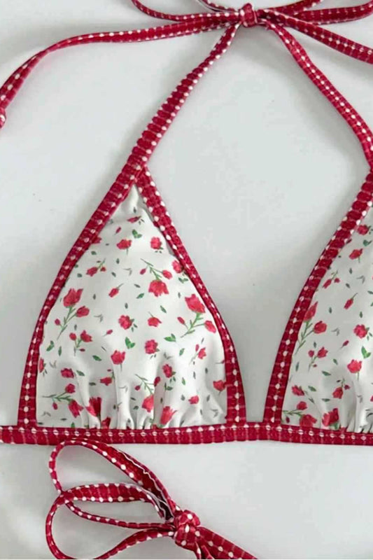 Bedrucktes zweiteiliges Bikini-Set