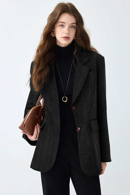 Vintage-Blazer in Unifarben