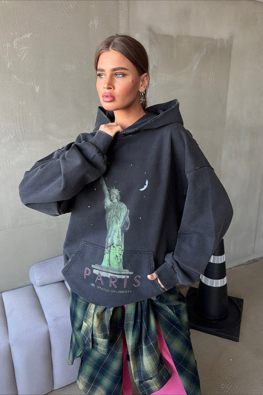 Hochwertiger Baumwoll-Kapuzenpullover