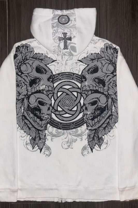 Oversize-Hoodie mit Retro-Camouflage-Print