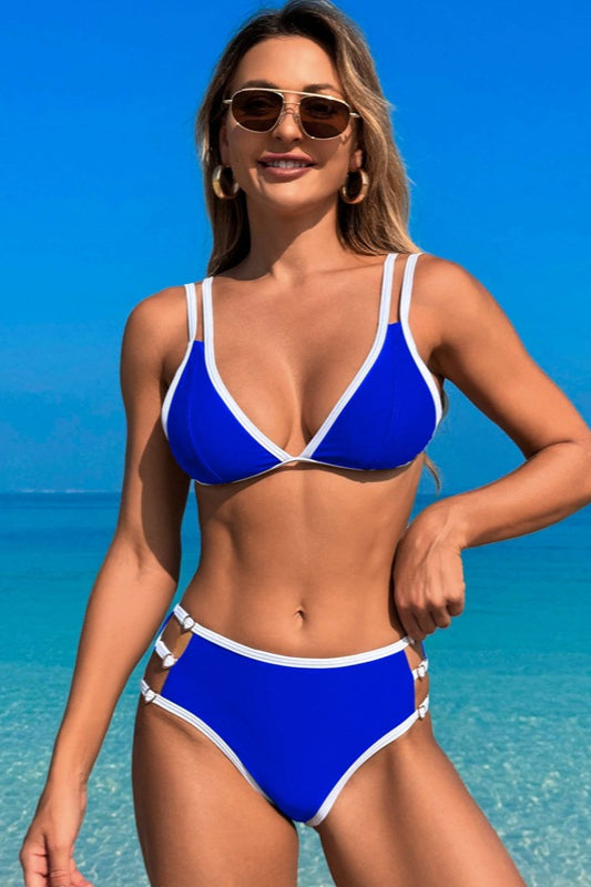 Modisches Neckholder-Bikini-Zweiteiler-Badeset