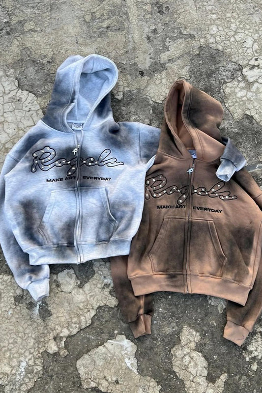Plaid Letter Pullover Hoodie