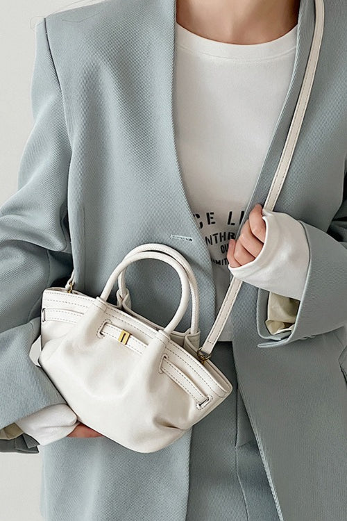 Solid Color Vintage Minimalist Dumpling Bag