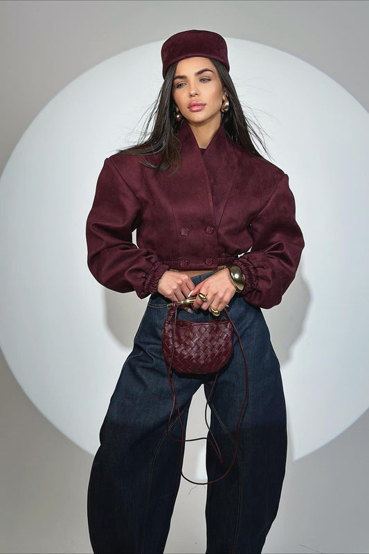 Zweireihiger Slim Fit Mantel