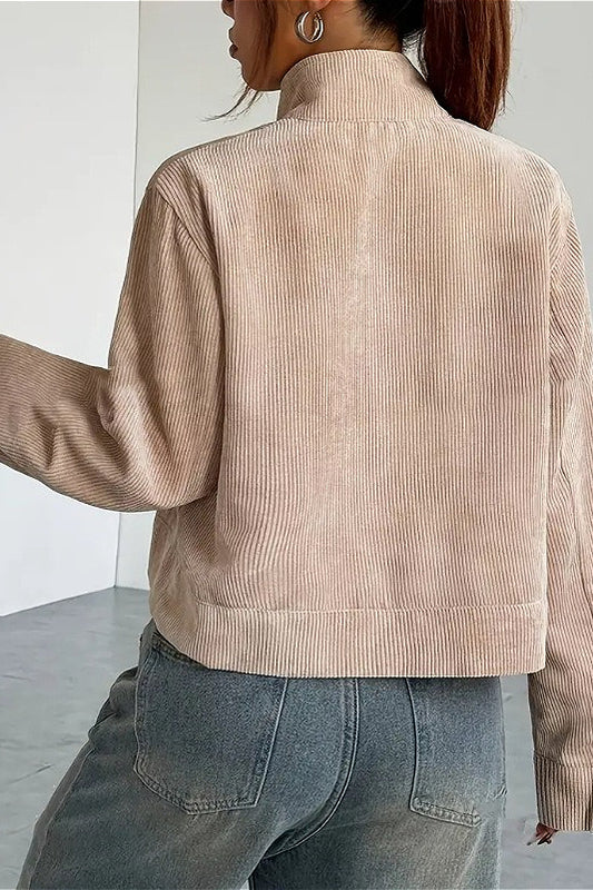 Vintage Cordjacke mit überschnittenen Schultern