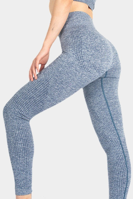 Nahtlose, schnelltrocknende Yoga-Leggings mit Cut-Outs und hohem Bund