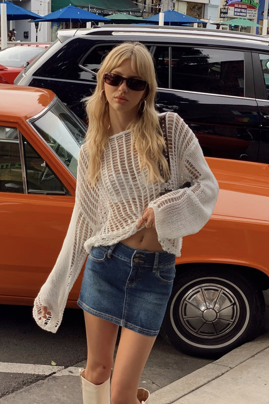 Häkeln Sie Hollow Out Vacation Coverup