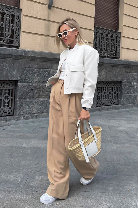 Schicke Baseballjacke aus Wolle