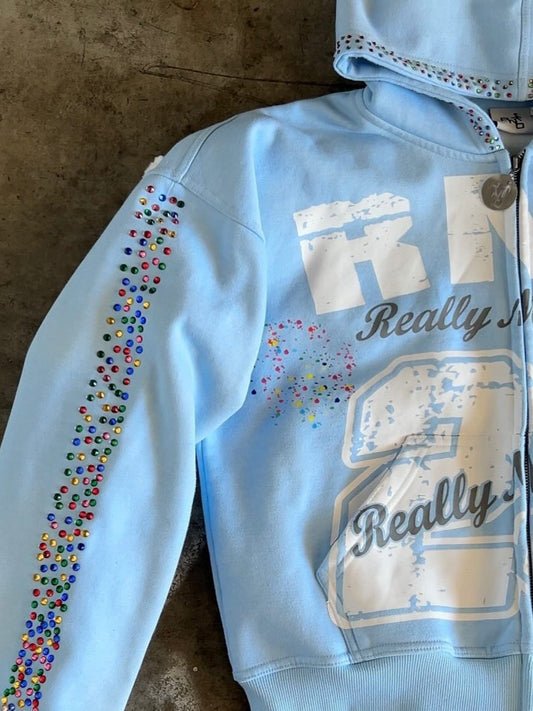 Kapuzenpullover im Hip-Hop-Streetstyle mit Buchstaben-Print