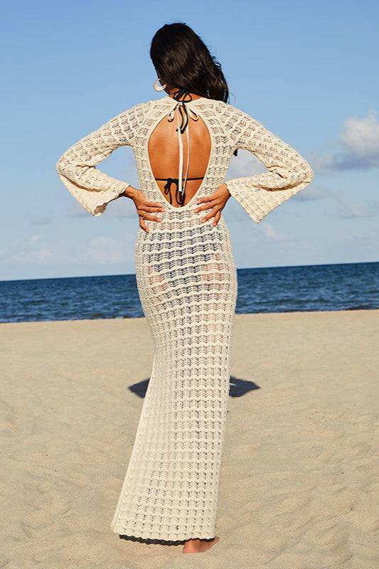 Strandüberwurf aus Hohlstrick