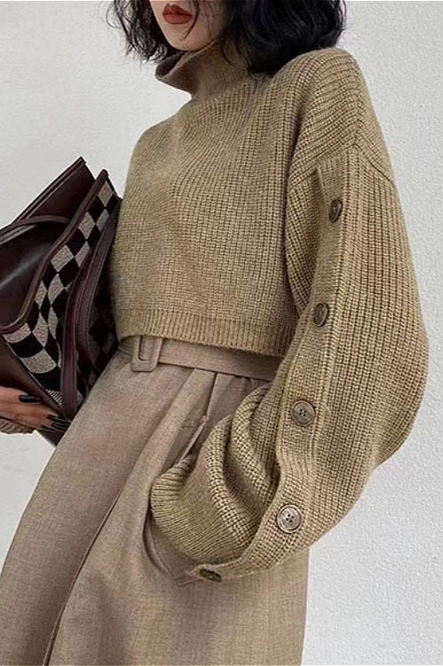 Vintage Rollkragenpullover