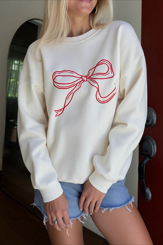 Süß-schicke, lässige Bluse mit Rundhalsausschnitt