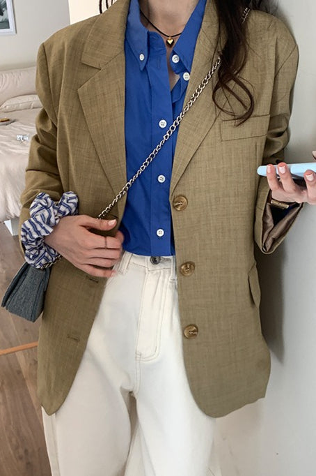 Lässiger Blazer in lockerer Passform