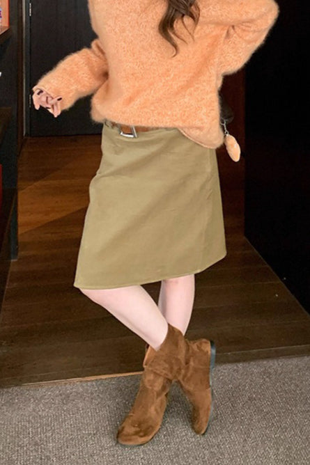 Rustikale Farbtöne, taillierter Cord-Vintage-Rock