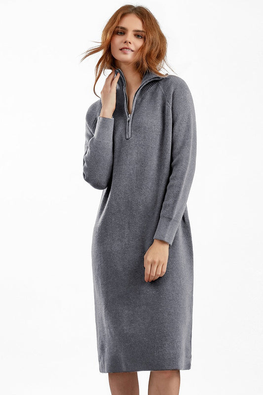Pulloverkleid mit Reißverschluss