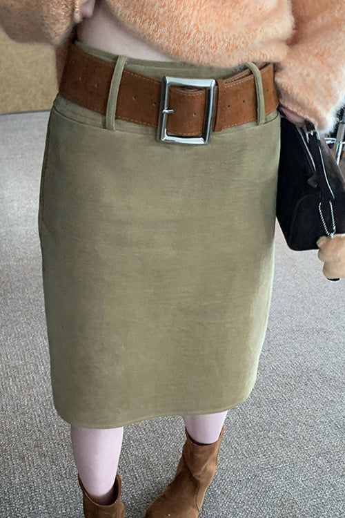 Rustikale Farbtöne, taillierter Cord-Vintage-Rock