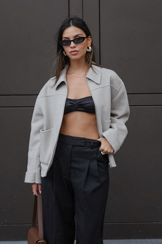 Stylische Wollmischjacke