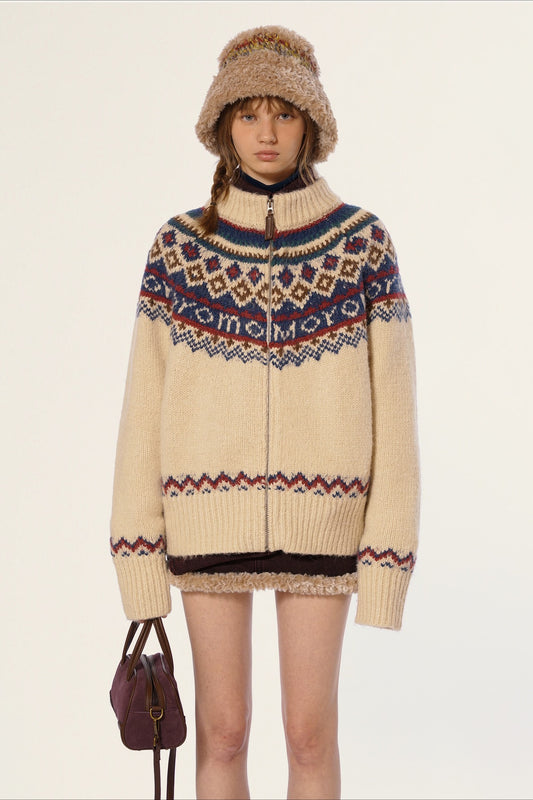 Vintage Fair Isle Strickpullover