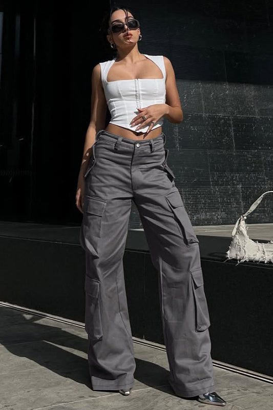 High-Street Cargohose mit lockerer Passform und mehreren Taschen