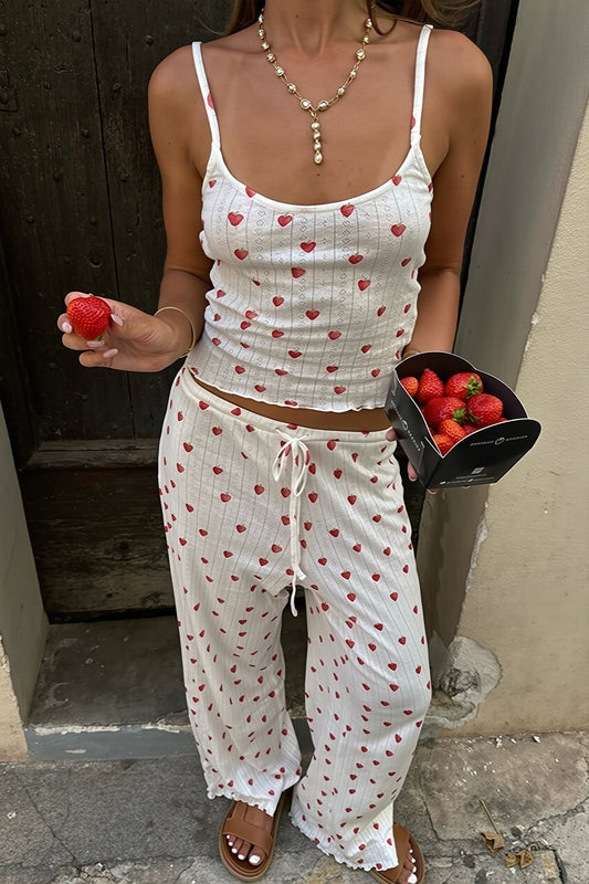 Printed Cami Top Pants Two Piece Set