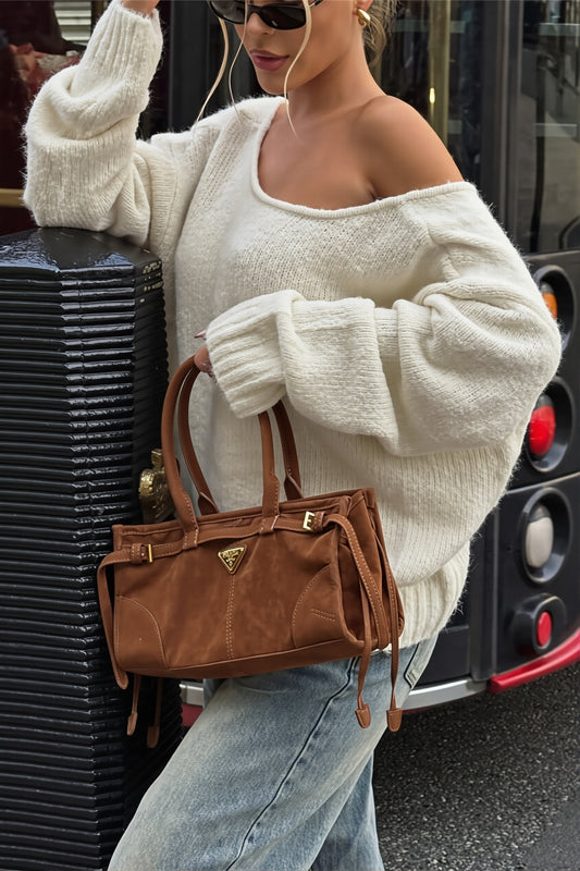 Scoop Back Relaxed Sweater
