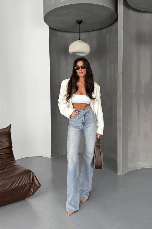 Vintage Jeans mit geradem Bein