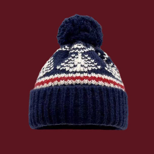 Strukturierte Bommelmütze