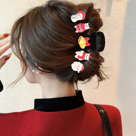 Snowman Flocking Winter Fashion Hair Accessory Accessories-L