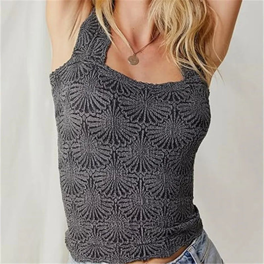 Quadratisches Crop-Top mit Liebesbrief