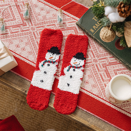 Warme Socken aus weichem Korallenfleece