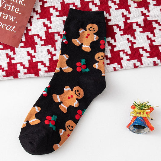 Dicke, warme, niedliche Socken mit Cartoon-Motiven