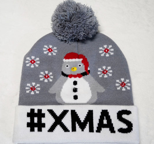 LED-Schneeflocken-Jacquard-Mütze