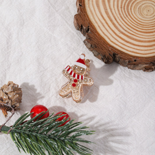 Glitzernder Lebkuchenhut, Handschuh, Mini-Krallen-Haaraccessoire