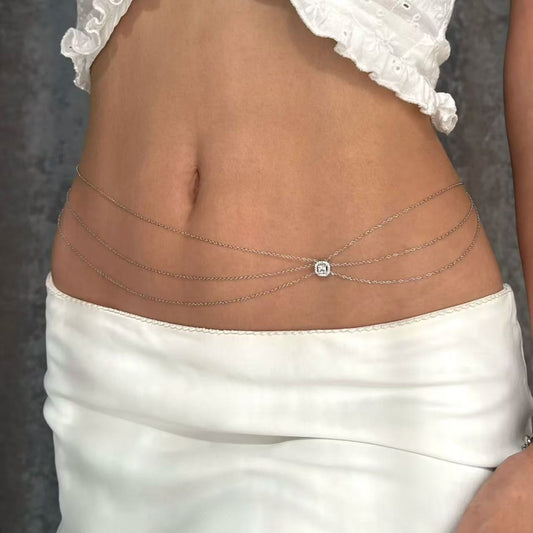 Sparkling Rhinestone Sexy Waist Body Chain