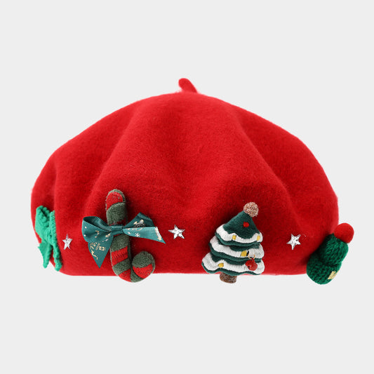 Wollmütze mit Schleife