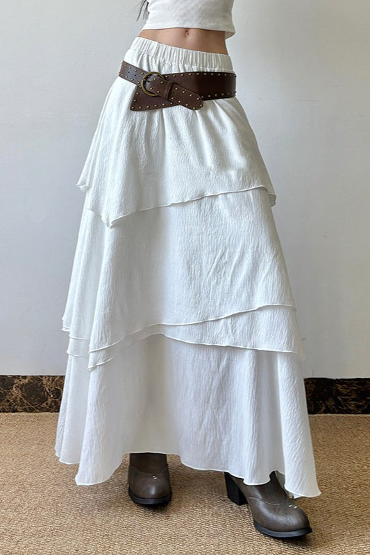 Asymmetrischer Maxirock in A-Linie