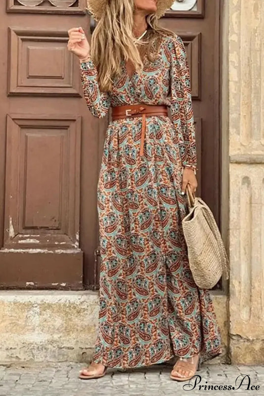 Autumn Female Short Sleeve Sexy High Split Maxi Boho Dress