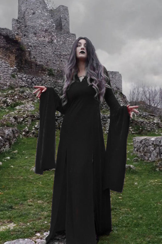Halloween Zauberin Gothic Kleid