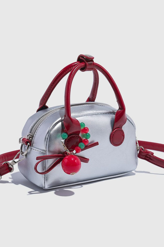 Minimalistische Kissen-Handtasche im Farbblock-Design